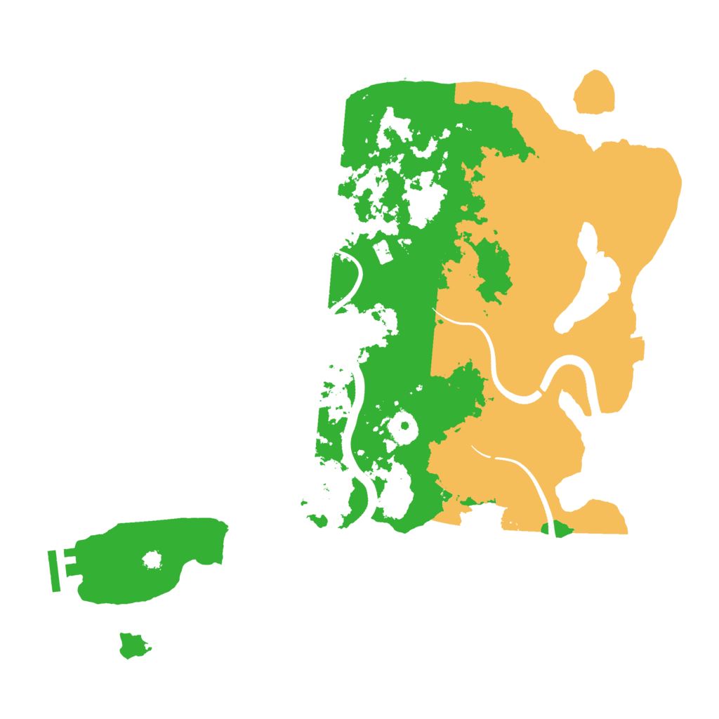 Biome Rust Map: Procedural Map, Size: 3500, Seed: 786408207