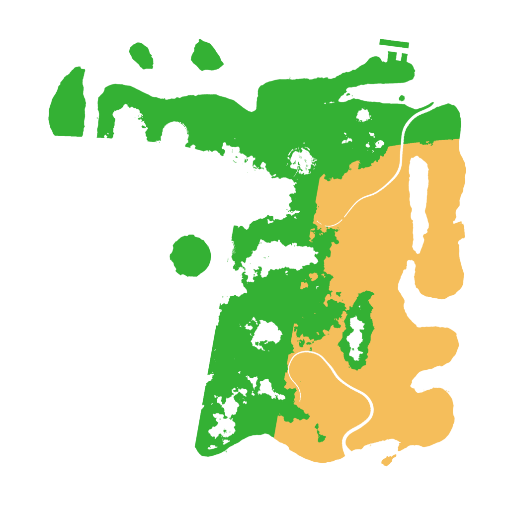Biome Rust Map: Procedural Map, Size: 3500, Seed: 1574332466