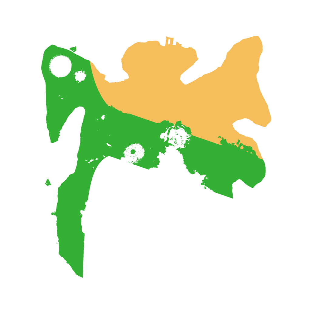 Biome Rust Map: Procedural Map, Size: 2500, Seed: 1978