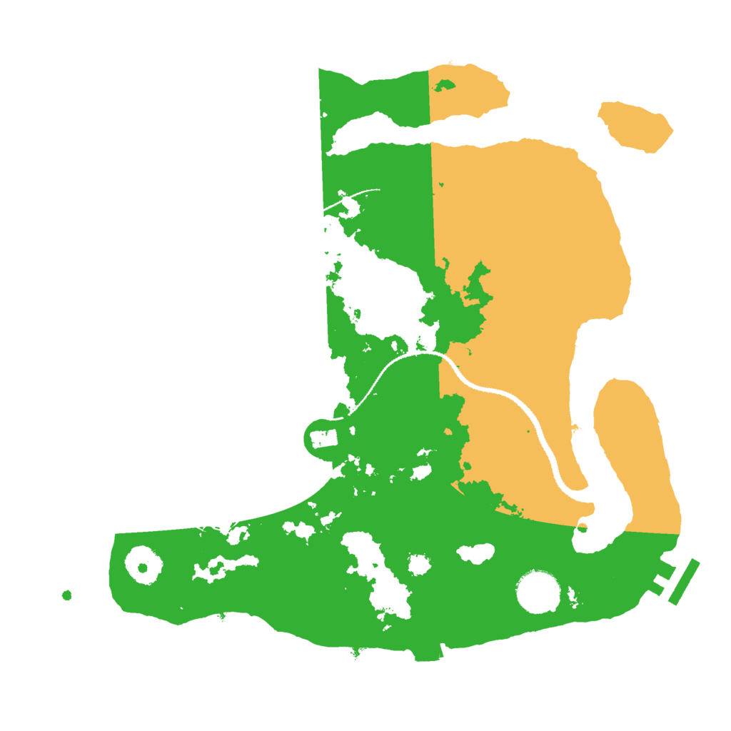 Biome Rust Map: Procedural Map, Size: 3000, Seed: 145778