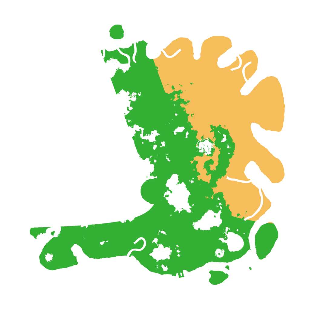Biome Rust Map: Procedural Map, Size: 3500, Seed: 5081