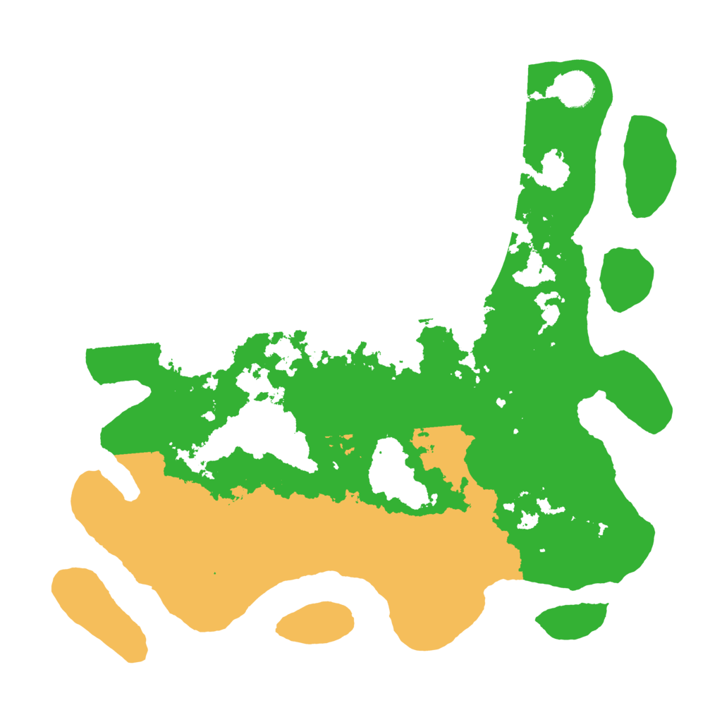 Biome Rust Map: Barren, Size: 3500, Seed: 554651413