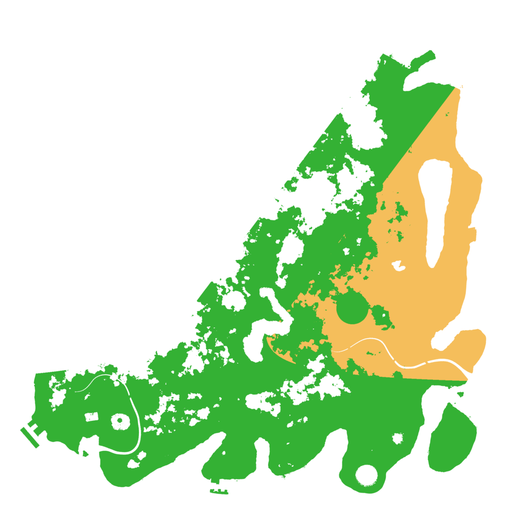 Biome Rust Map: Procedural Map, Size: 4300, Seed: 485939147