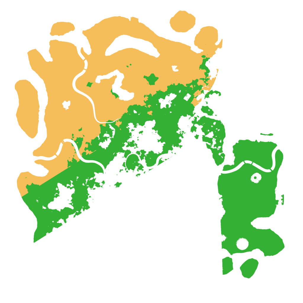 Biome Rust Map: Procedural Map, Size: 4500, Seed: 1111111