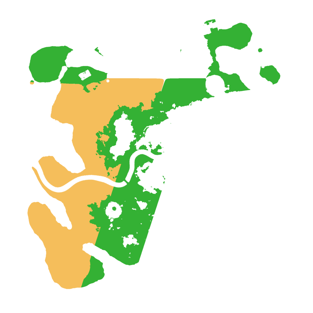 Biome Rust Map: Procedural Map, Size: 3000, Seed: 24625