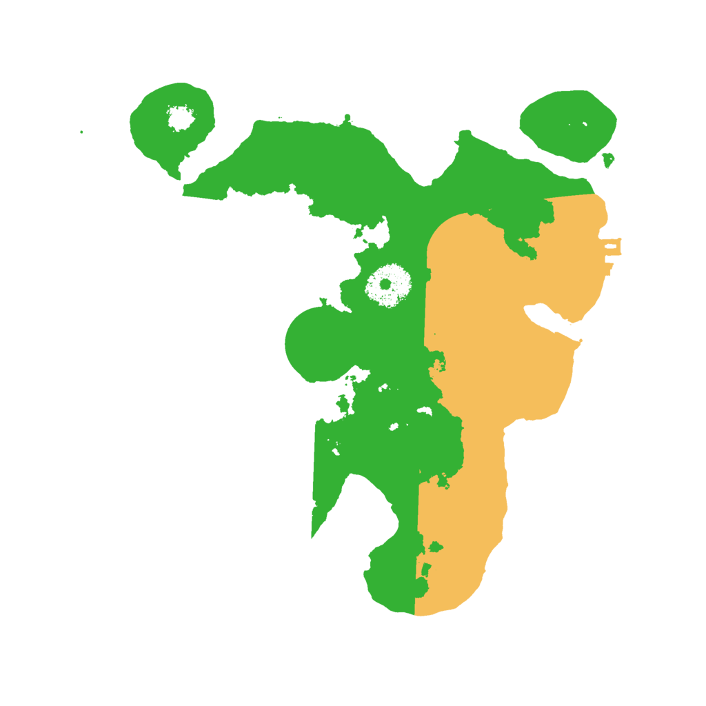 Biome Rust Map: Procedural Map, Size: 2500, Seed: 201974752