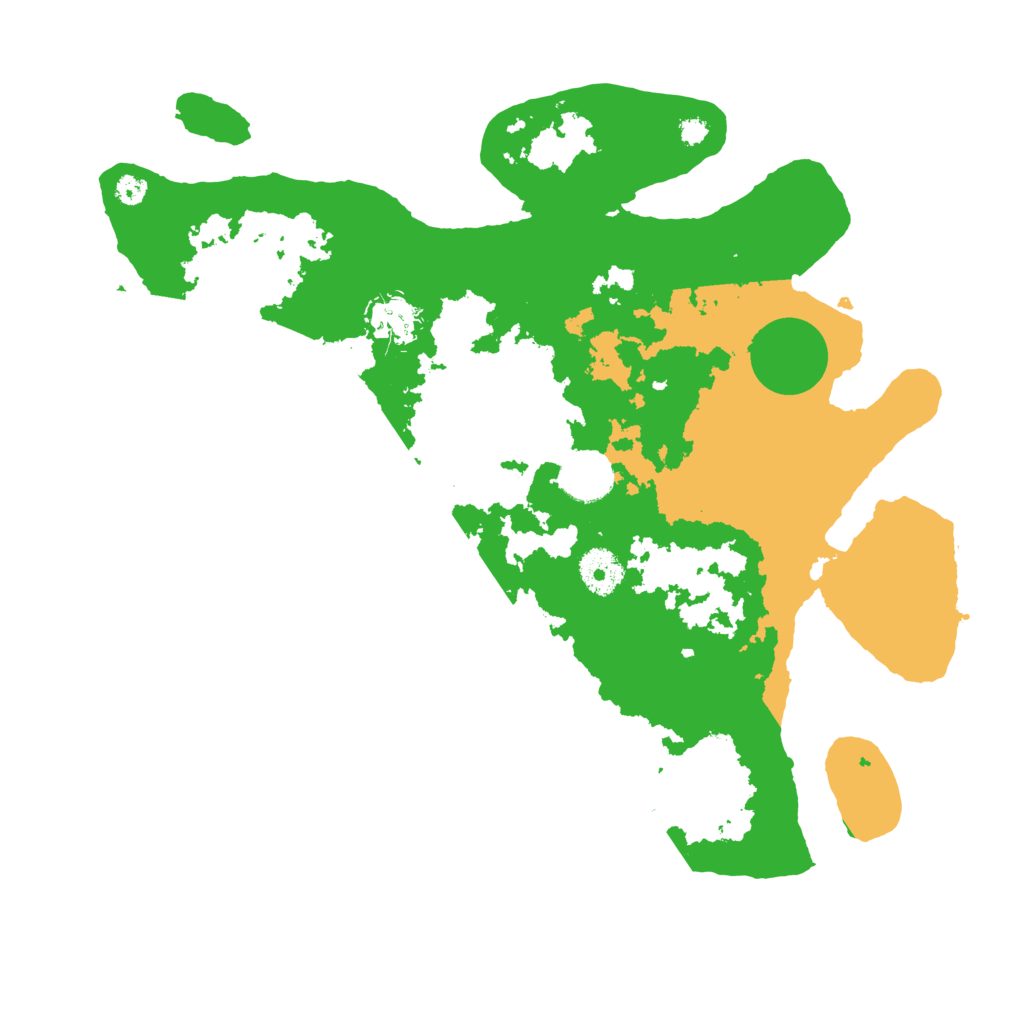 Biome Rust Map: Procedural Map, Size: 3500, Seed: 13826