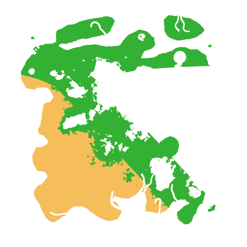 Biome Rust Map: Procedural Map, Size: 3500, Seed: 7054