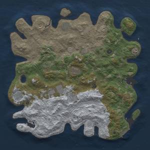 Thumbnail Rust Map: Procedural Map, Size: 4500, Seed: 101163891, 19 Monuments