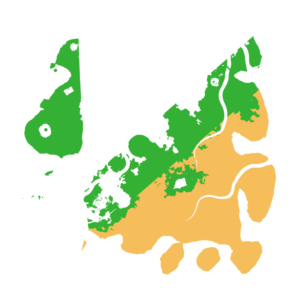 Biome Rust Map: Procedural Map, Size: 3500, Seed: 4867622