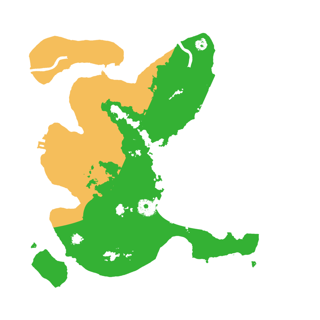 Biome Rust Map: Procedural Map, Size: 2800, Seed: 25
