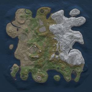 Thumbnail Rust Map: Procedural Map, Size: 3500, Seed: 6831935, 18 Monuments