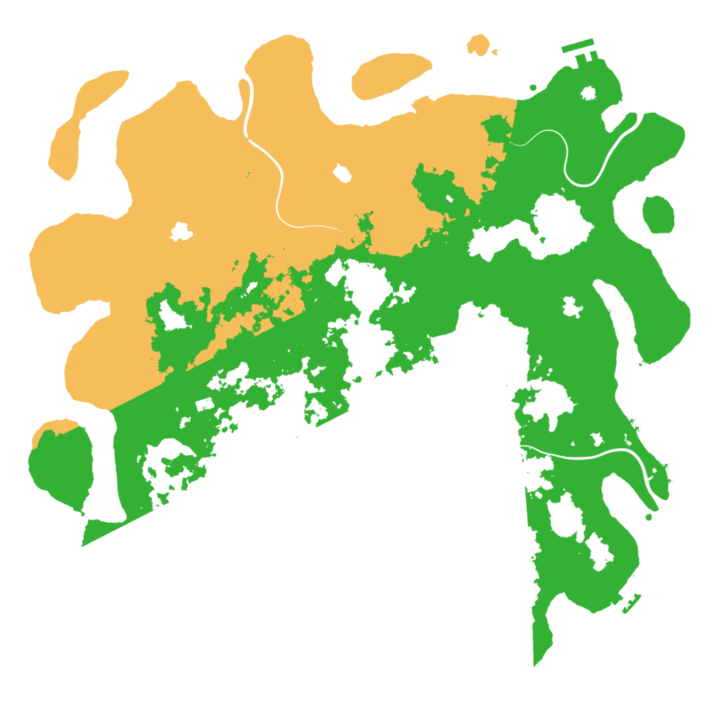 Biome Rust Map: Procedural Map, Size: 4500, Seed: 2047305642