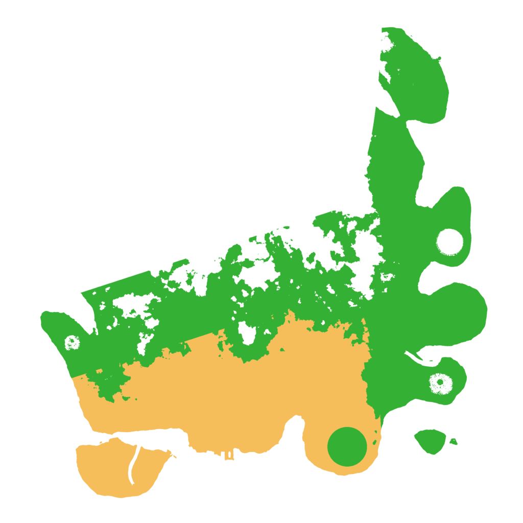 Biome Rust Map: Procedural Map, Size: 3500, Seed: 160162438
