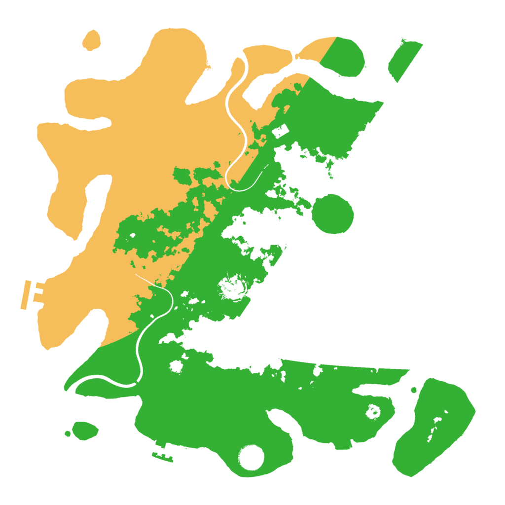 Biome Rust Map: Procedural Map, Size: 3500, Seed: 1071729437