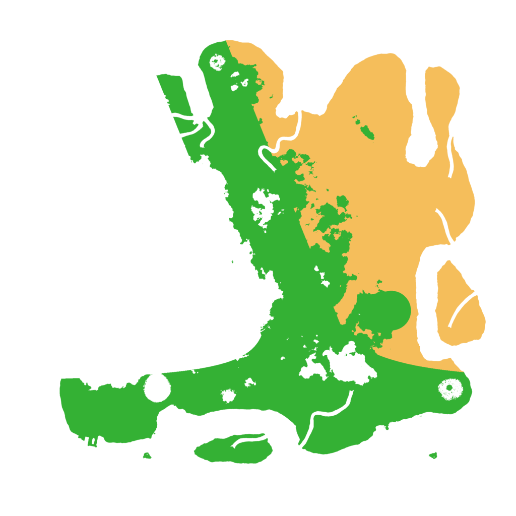 Biome Rust Map: Procedural Map, Size: 3450, Seed: 19300175