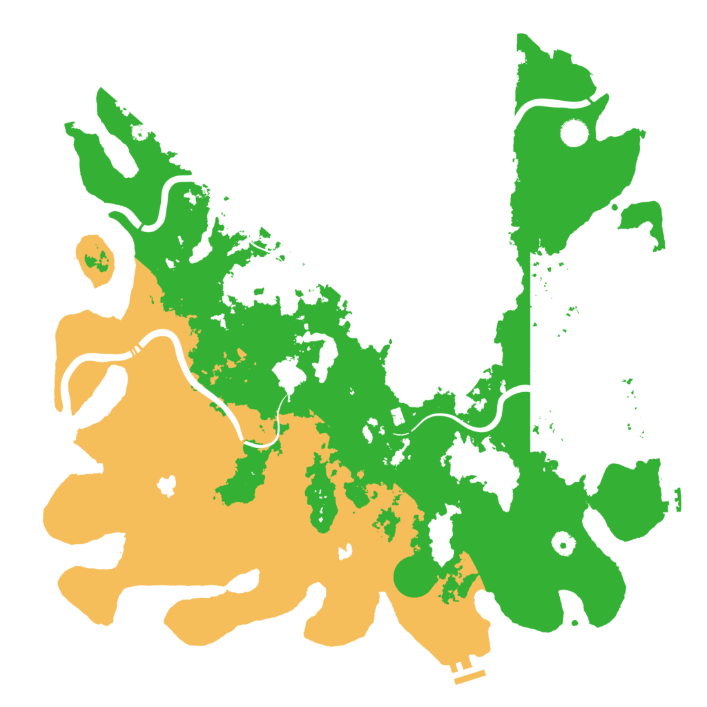 Biome Rust Map: Procedural Map, Size: 4500, Seed: 708658351