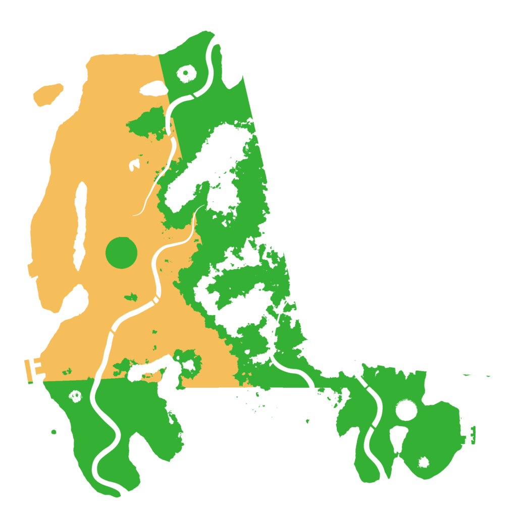 Biome Rust Map: Procedural Map, Size: 4300, Seed: 33759591