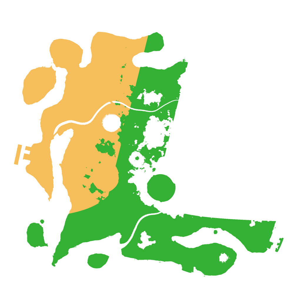 Biome Rust Map: Procedural Map, Size: 3000, Seed: 92378905