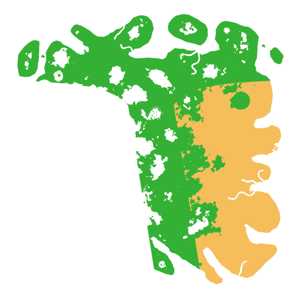 Biome Rust Map: Procedural Map, Size: 4500, Seed: 1391918258