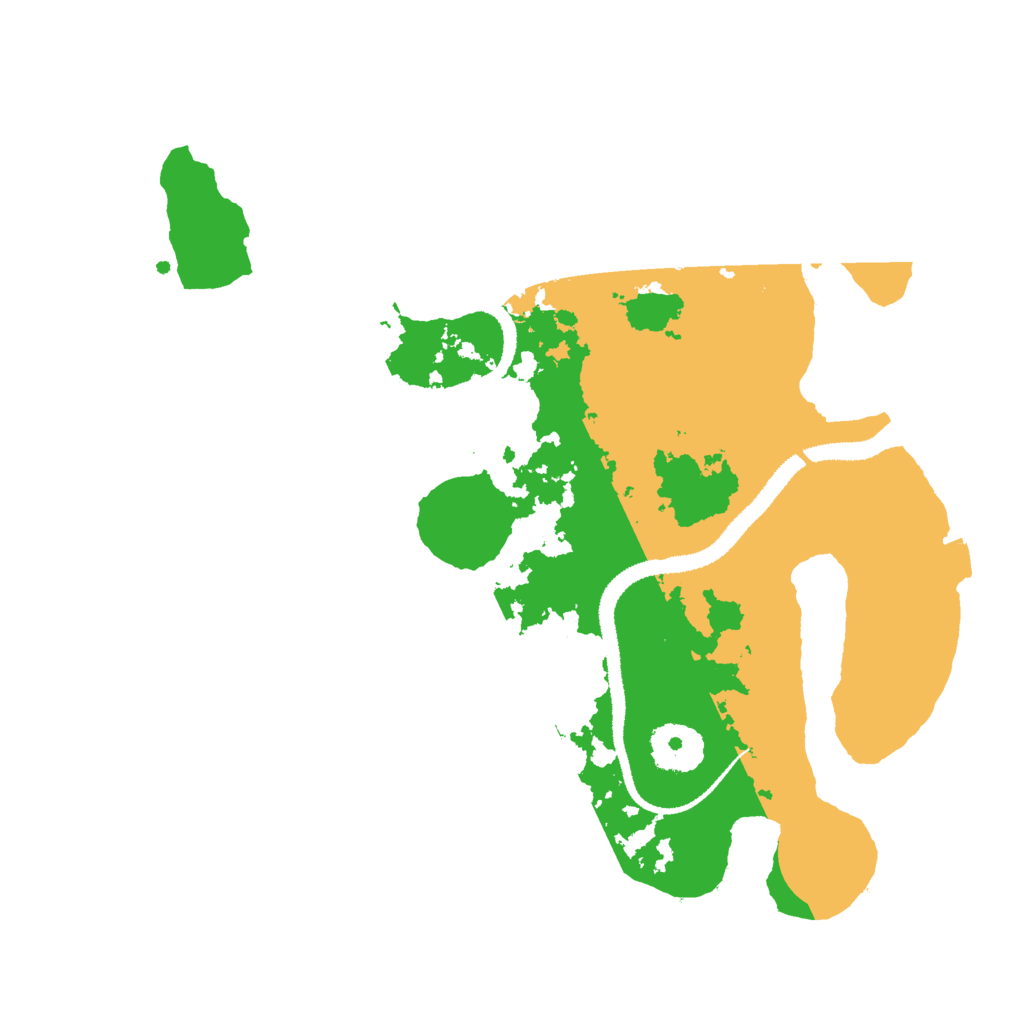 Biome Rust Map: Procedural Map, Size: 3000, Seed: 19971121