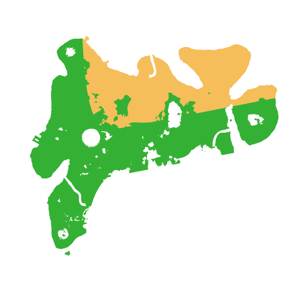 Biome Rust Map: Procedural Map, Size: 3000, Seed: 91890