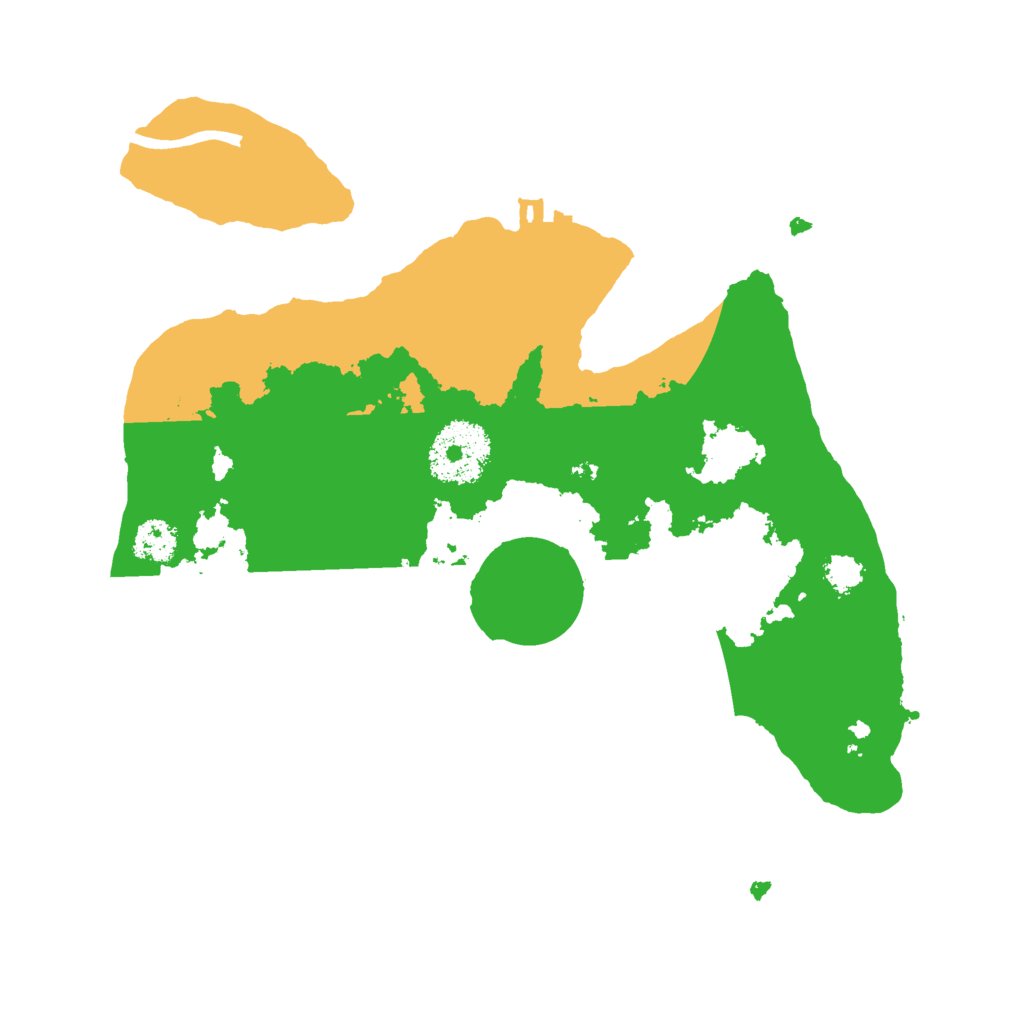 Biome Rust Map: Procedural Map, Size: 2500, Seed: 12121313