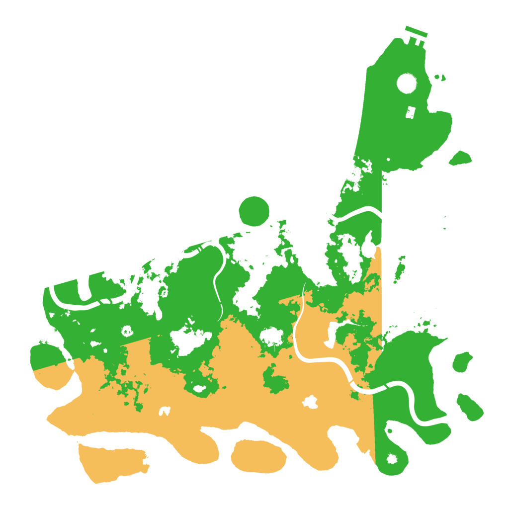 Biome Rust Map: Procedural Map, Size: 4500, Seed: 1072600460
