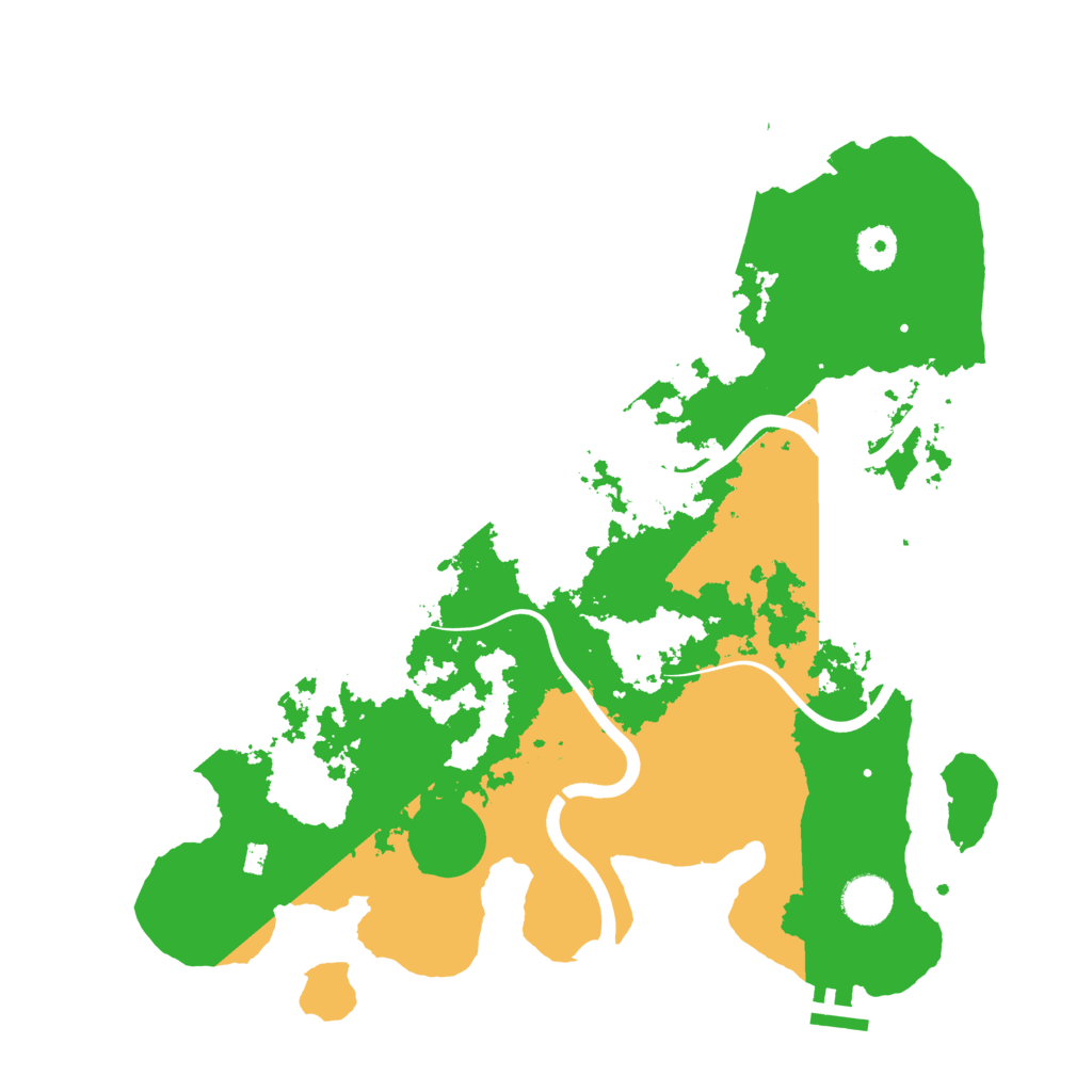 Biome Rust Map: Procedural Map, Size: 3800, Seed: 1232415