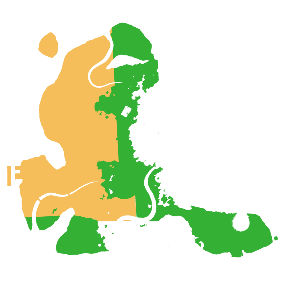 Biome Rust Map: Procedural Map, Size: 3000, Seed: 33126