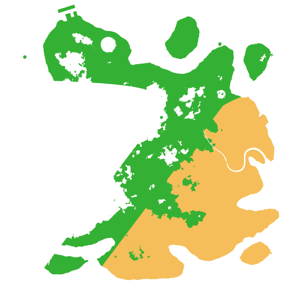 Biome Rust Map: Procedural Map, Size: 3500, Seed: 11709135