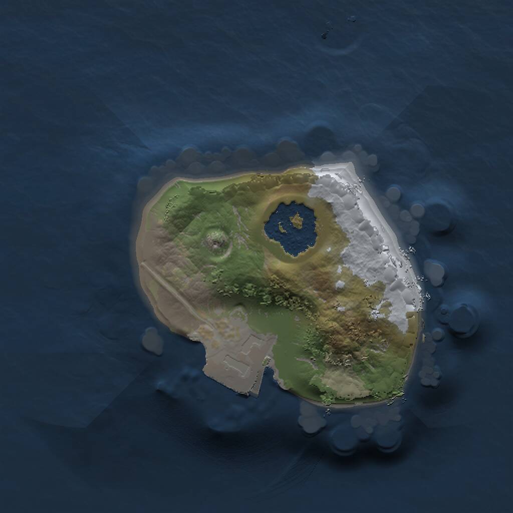 Rust Map: Procedural Map, Size: 1000, Seed: 252102983, 1 Monuments