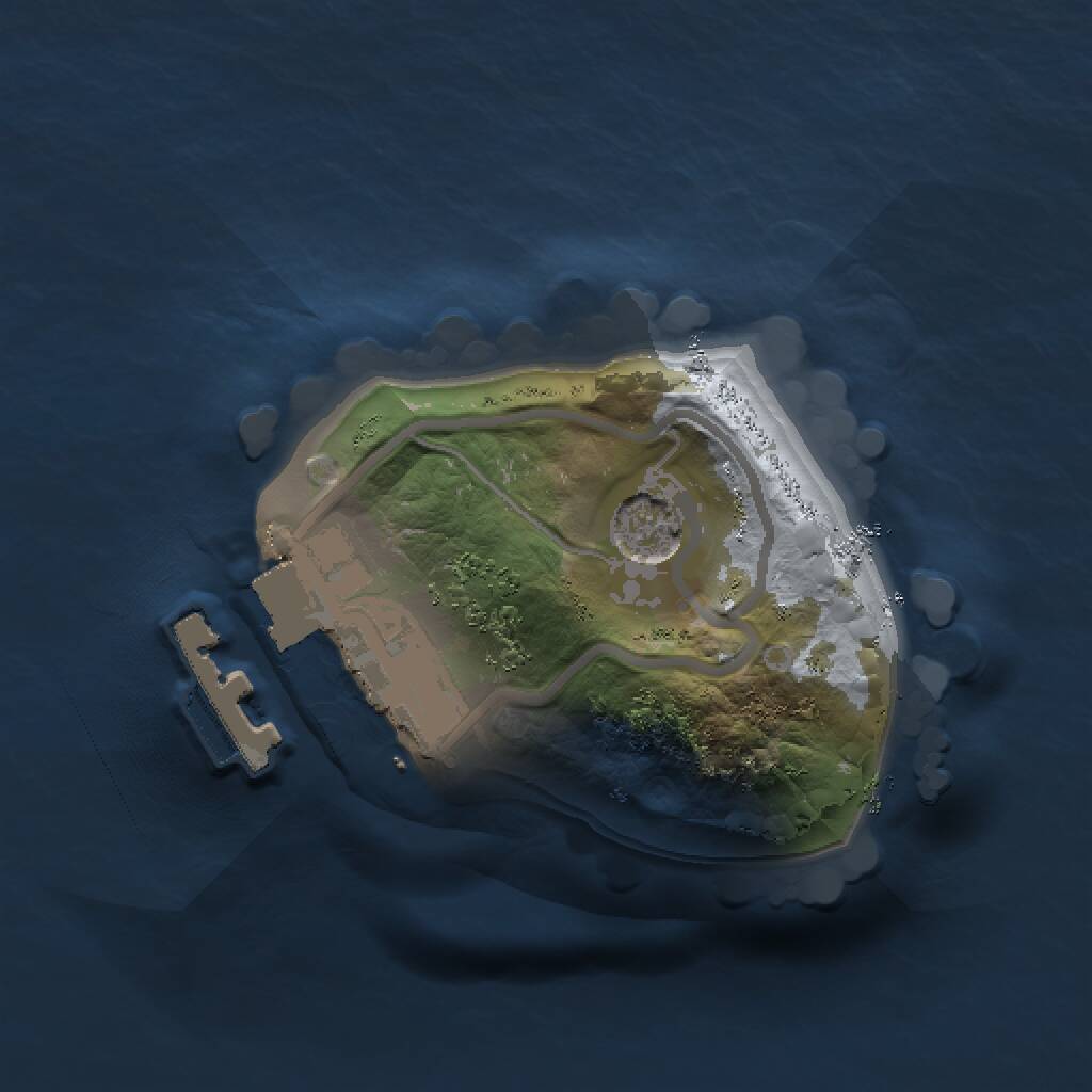 Rust Map: Procedural Map, Size: 1000, Seed: 252102983, 3 Monuments