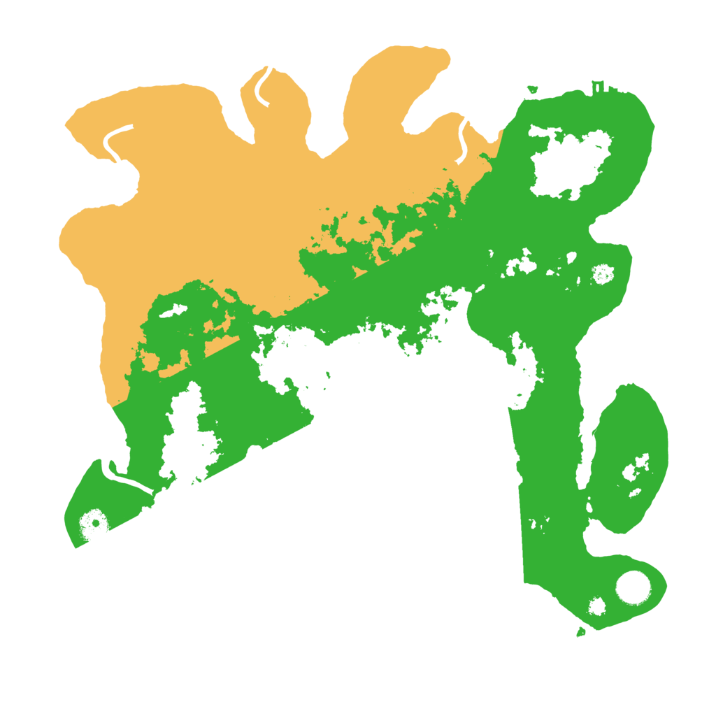 Biome Rust Map: Procedural Map, Size: 3700, Seed: 6735