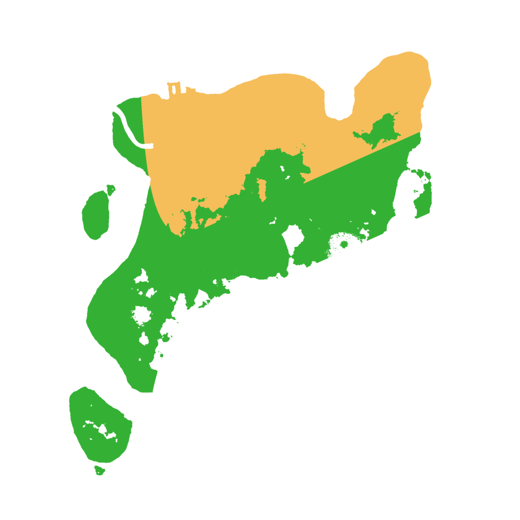 Biome Rust Map: Procedural Map, Size: 2500, Seed: 29897