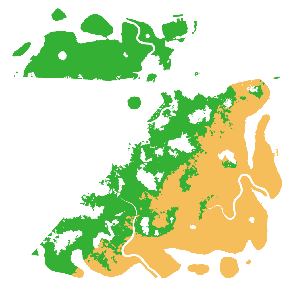 Biome Rust Map: Procedural Map, Size: 6000, Seed: 516519