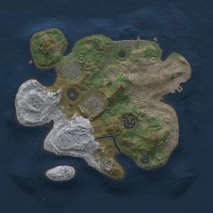 Thumbnail Rust Map: Procedural Map, Size: 2500, Seed: 1988474, 13 Monuments