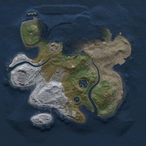 Thumbnail Rust Map: Procedural Map, Size: 2500, Seed: 1988474, 9 Monuments