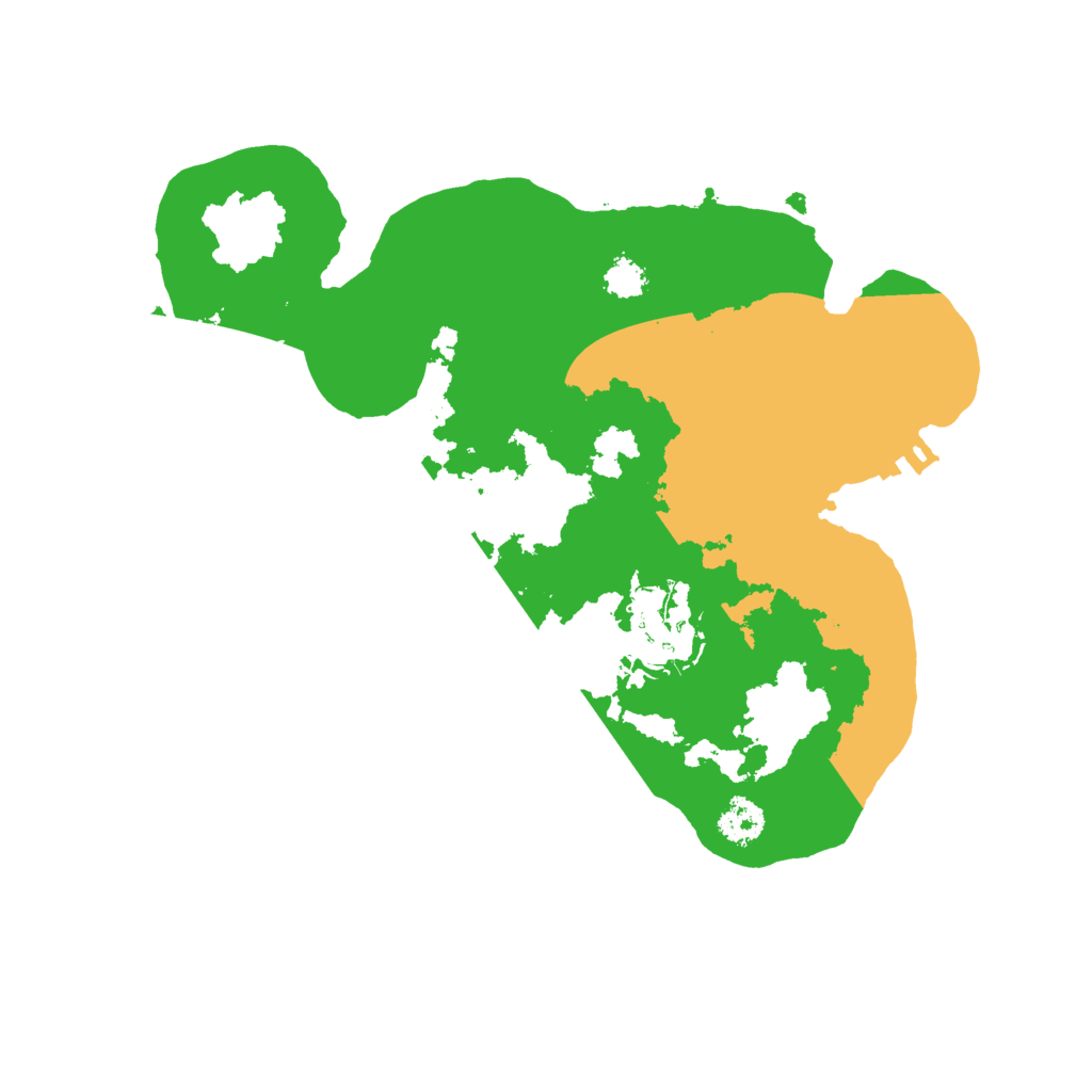 Biome Rust Map: Procedural Map, Size: 2500, Seed: 1988474