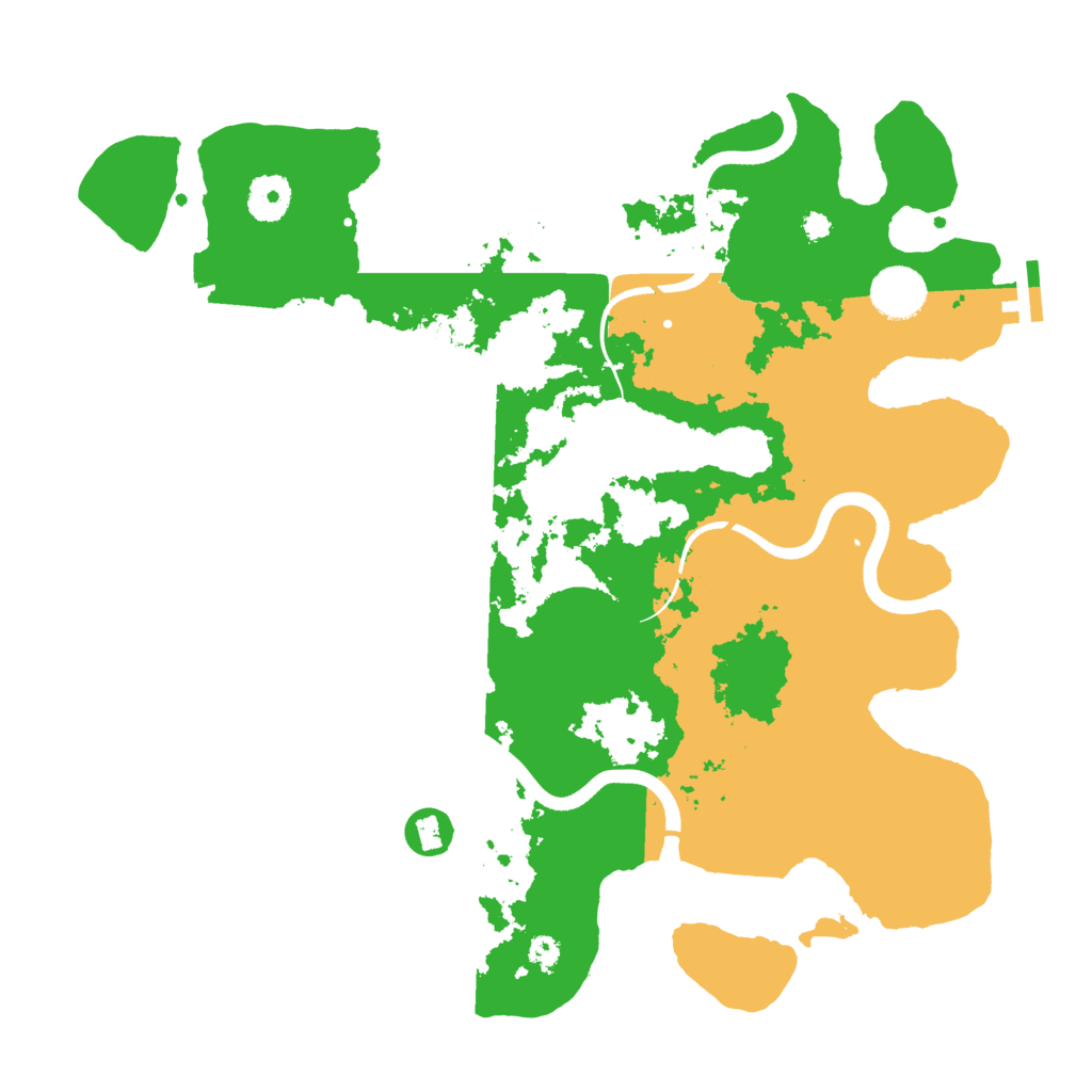 Biome Rust Map: Procedural Map, Size: 3600, Seed: 64502952