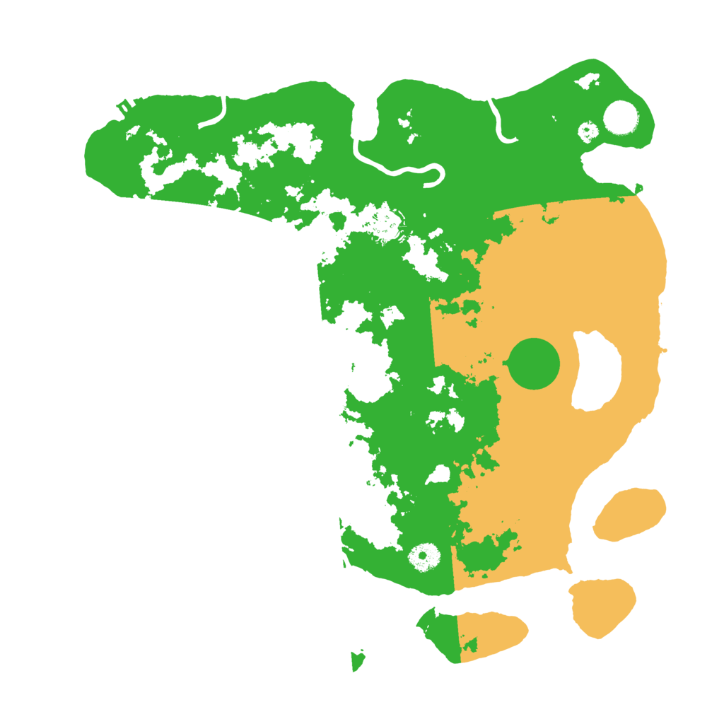 Biome Rust Map: Procedural Map, Size: 3700, Seed: 6734