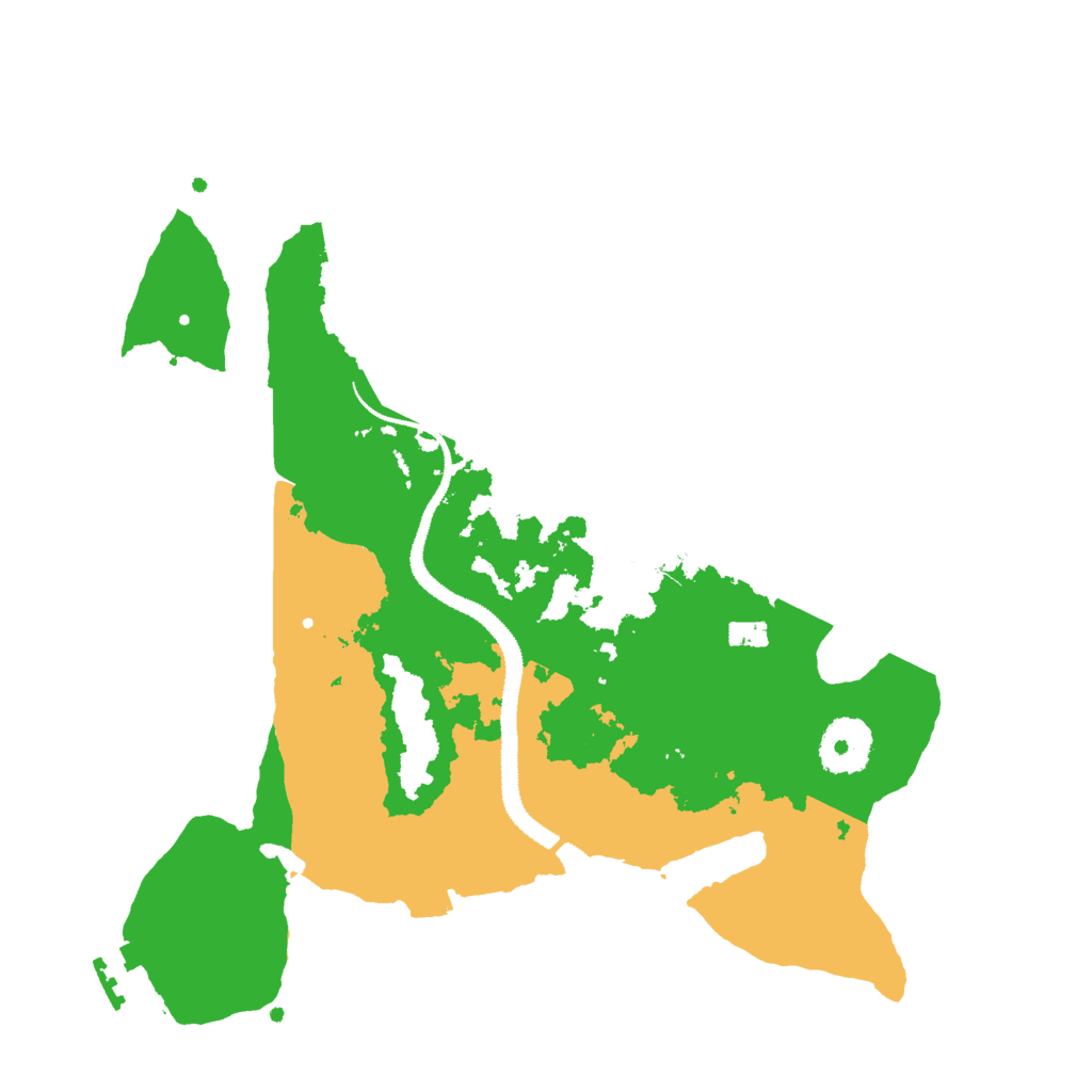 Biome Rust Map: Procedural Map, Size: 3000, Seed: 46699