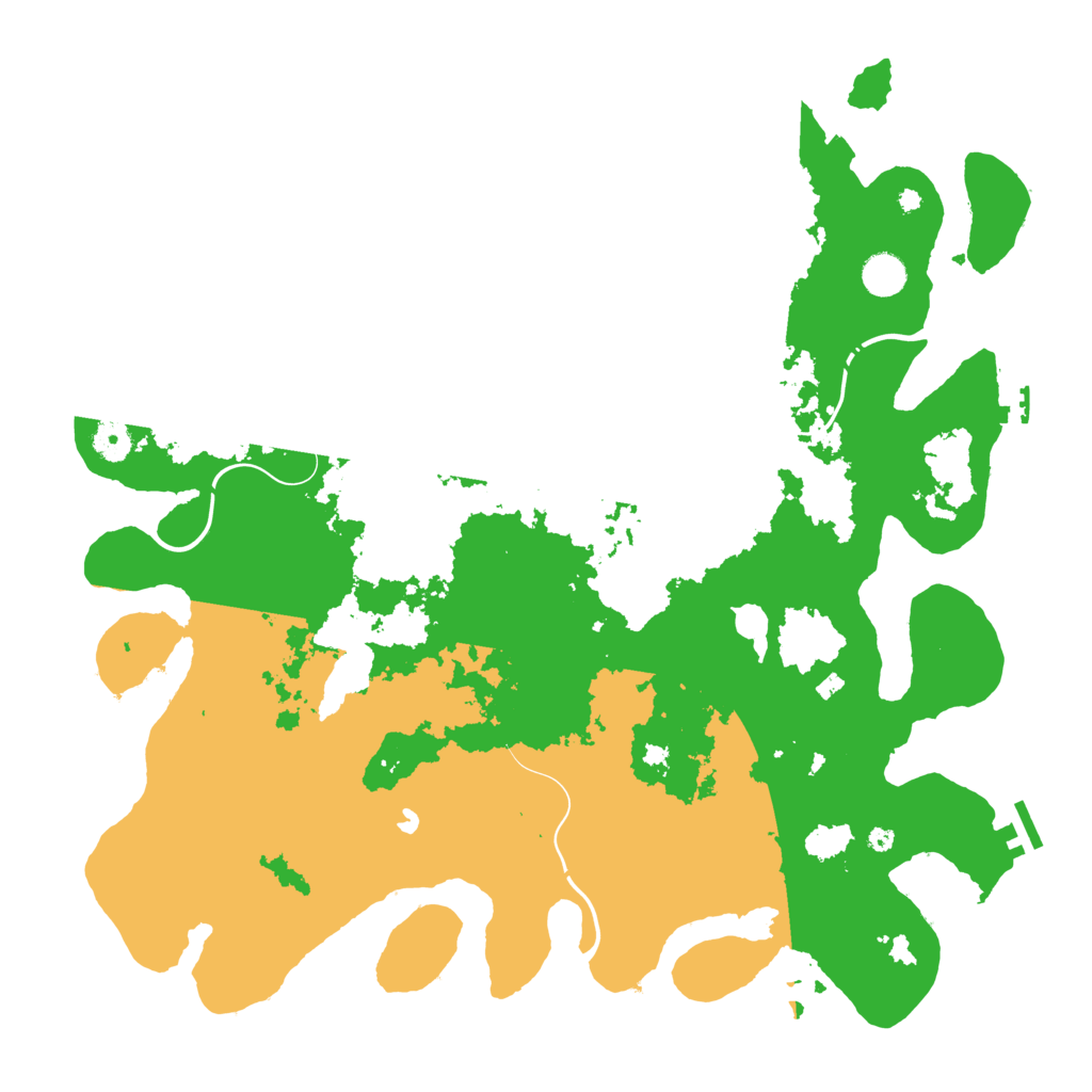 Biome Rust Map: Procedural Map, Size: 4400, Seed: 8667216