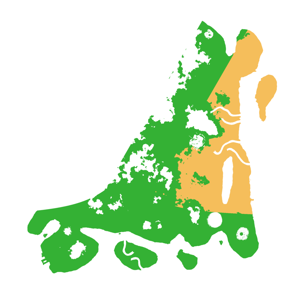 Biome Rust Map: Procedural Map, Size: 3500, Seed: 20310517