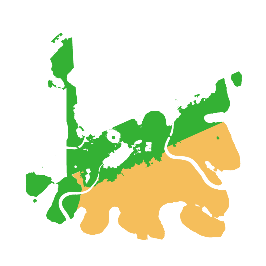 Biome Rust Map: Procedural Map, Size: 3000, Seed: 1260272543