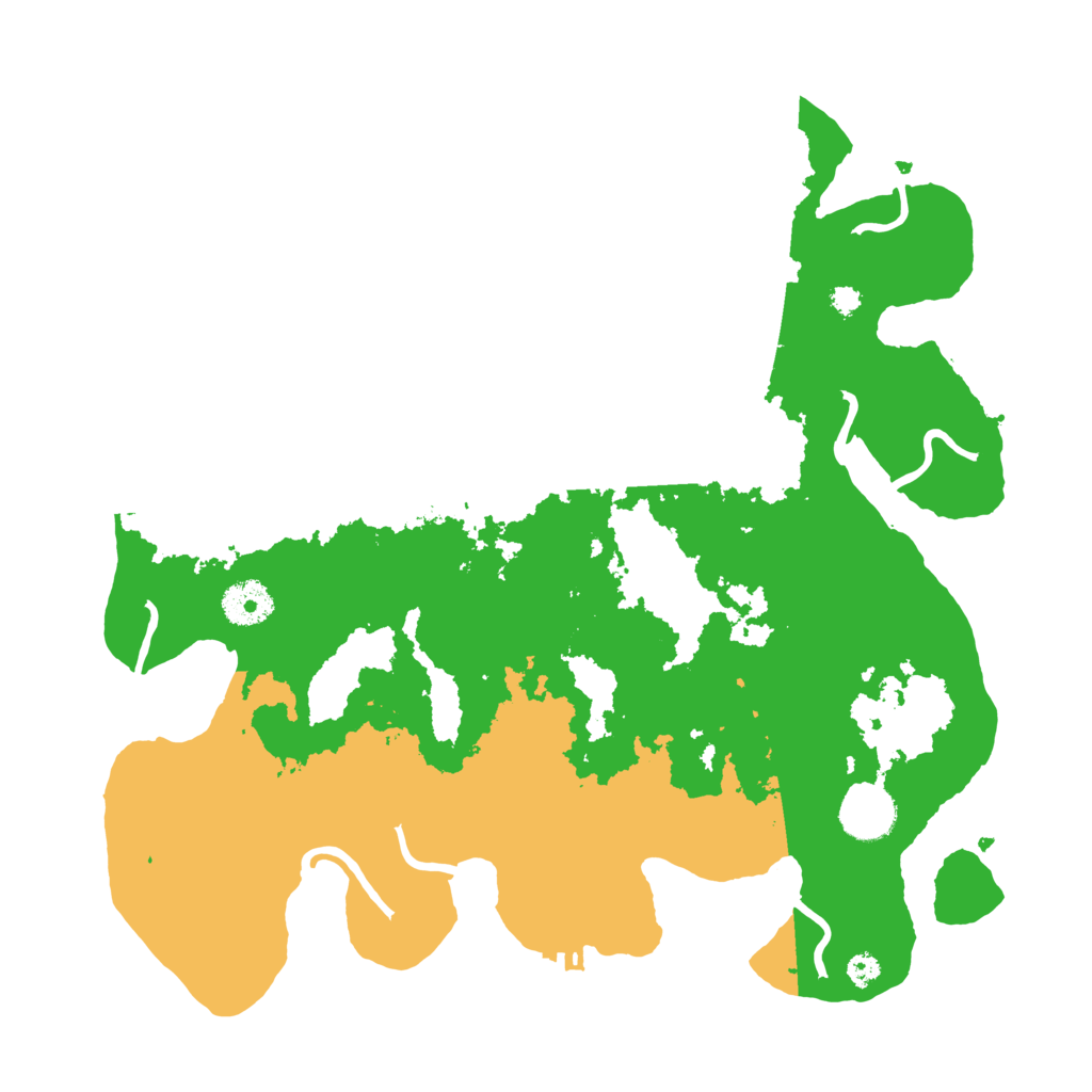 Biome Rust Map: Procedural Map, Size: 3450, Seed: 52999307