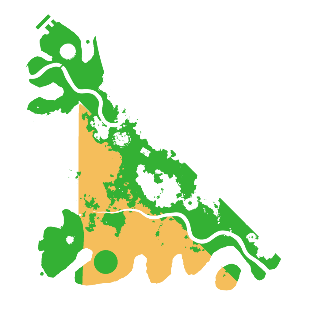 Biome Rust Map: Procedural Map, Size: 3500, Seed: 496894410