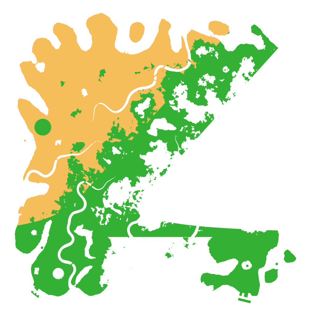 Biome Rust Map: Procedural Map, Size: 5000, Seed: 1653155643
