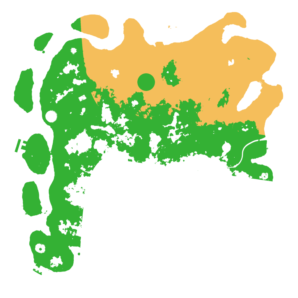 Biome Rust Map: Procedural Map, Size: 4500, Seed: 1383924325