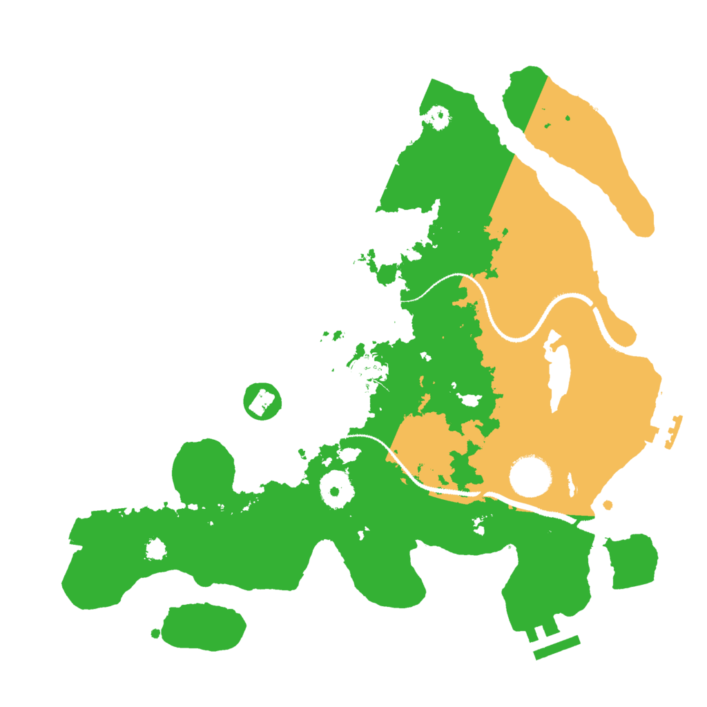 Biome Rust Map: Procedural Map, Size: 3000, Seed: 1114343696
